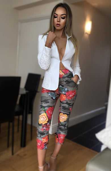 MARCELLA FLORAL CAMO TROUSERS